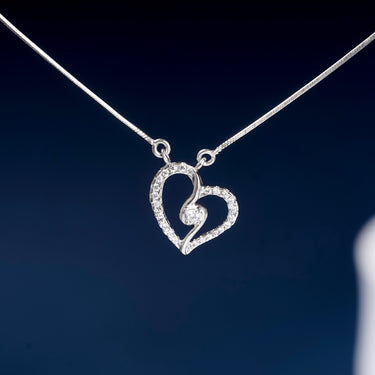 Personalized Gifts for Wife - Fairy Heart Necklace - Happy Valentine's Day, With you, every day is Valentine’s Day.