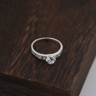 Square Stone Moissanite Rings