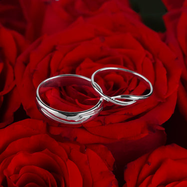 Personalized Gift For Girlfriend - Soulmate Couple Rings - Happy Valentine's Day, Love You Forever and Always, Your Boyfriend