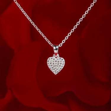 Personalized Gifts for Wife - Mini Heart Necklace - Happy Valentine's Day, Love you more with every passing day.