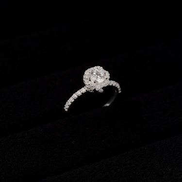 Floral Eternity Engatement Ring