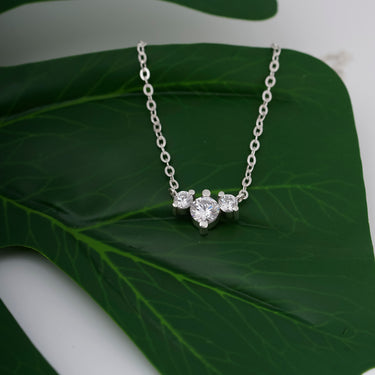 Blossom Gemstone Necklace Moissanite