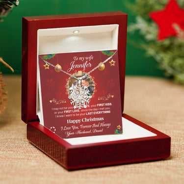 Personalized Gifts From Husband to Wife - SnowFlake 3 Pendant - Happy Christmas