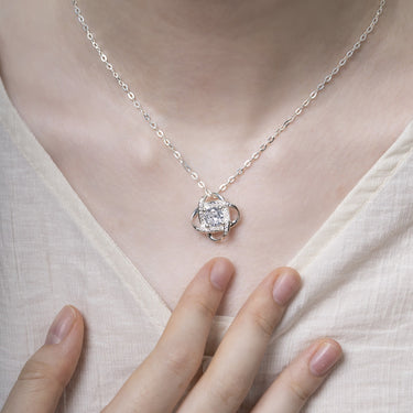 Love Knot Moissanite Necklace
