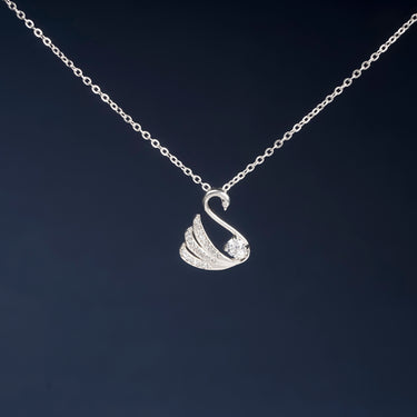 Moonlit Swan Necklace