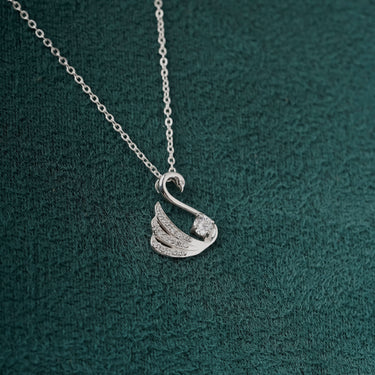 Moonlit Swan Necklace