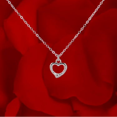 Personalized Gifts for Wife - Cherished Heart Necklace - Happy Valentine's Day, With you, every day feels like Valentine’s Day.