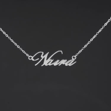 Personalized Valentine Gift - Personalized Helinda Rook Name Necklace - Happy Valentine's Day