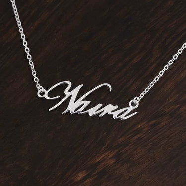 Personalized Valentine Gift - Personalized Helinda Rook Name Necklace - Happy Valentine's Day