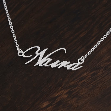 Personalized Valentine Gift - Personalized Helinda Rook Name Necklace - Happy Valentine's Day