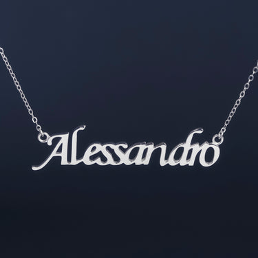 Personalized Valentine Gift - Personalized Maestro Pro Name Necklace - Happy Valentine's Day