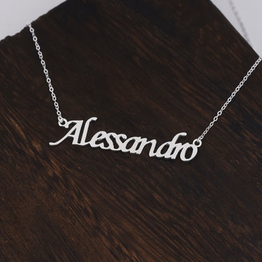 Personalized Valentine Gift - Personalized Maestro Pro Name Necklace - Happy Valentine's Day