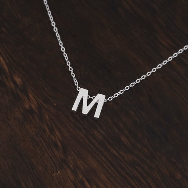 Personalized Valentine Gift - Personalized Initial Necklace - Happy Valentine's Day