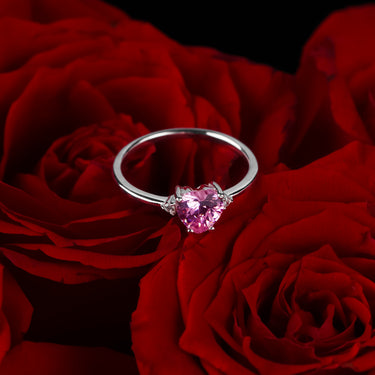 Personalized Gift For Girlfriend - Queen Heart Ring - Happy Valentine's Day, Love You Forever and Always, Your Boyfriend