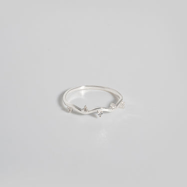 Glittering Wave Ring