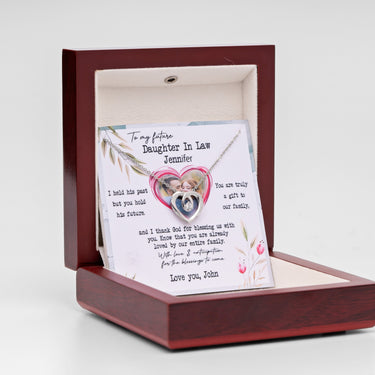 Personalized Gifts from Parent In Law to Bride - Halo Heart - You Are Truly A Gift to Our Family