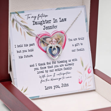 Personalized Gifts from Parent In Law to Bride - Halo Heart - You Are Truly A Gift to Our Family