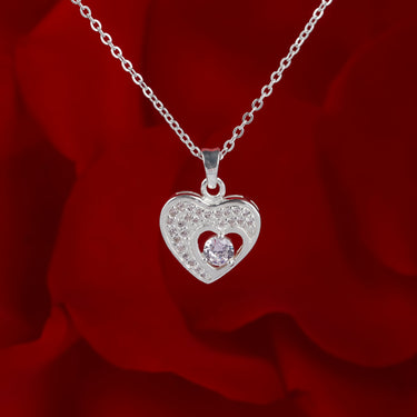 Personalized Gifts for Wife - Heart-in-Heart Necklace - Happy Valentine's Day, You are the best part of my life, forever and always.