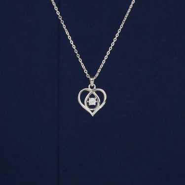 The Perfect Heart Symbol Necklace Moissanite