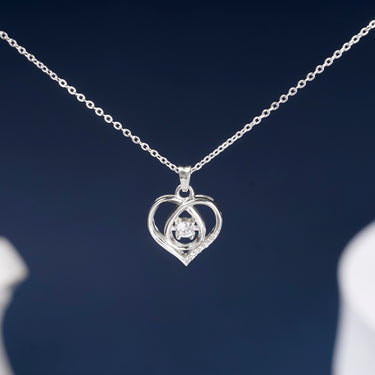 The Perfect Heart Symbol Necklace Moissanite