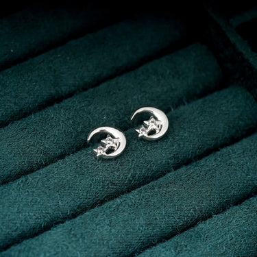 Crescent Moon Earring Set