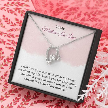 Personalized Gift For Mother In Law - Forever Love Necklace - To my Mother-In-Law