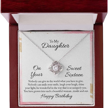 Love knot Necklace, GIFT FOR DAUGHTER, In each unwrapping, find a moment to appreciate the beauty of life and the joy of giving