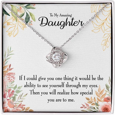 Love knot Necklace, GIfT FOR DAUGHTER, Every day with you is a gift. Here's a little something to make your day extra special.