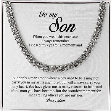 Simple Classic Necklace, Gift For Son, Wishing you boundless happiness and excitement as you explore your new gift