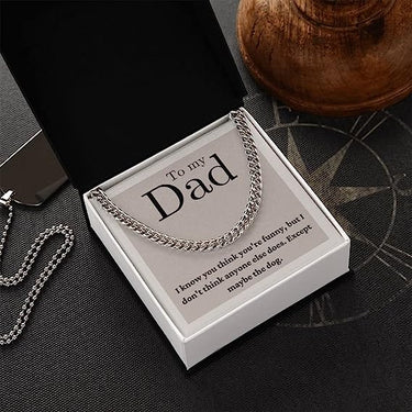 Simple Classic Necklace, Gift for Dad, To My Dad