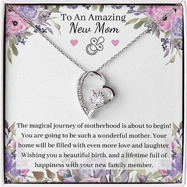 Forever Love necklace, Gift for Mom, To An Amazing New Mom