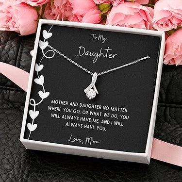 Alluring Beauty Necklace, GIFT FOR DAUGHTER, "May this gift bring as much joy to your heart as you've brought to ours."