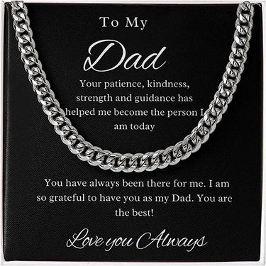 Simple Classic Necklace, Gift for Dad, love you Always