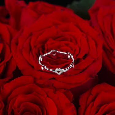 Personalized Gift For Girlfriend - Journey of Heart Ring - Happy Valentine's Day, Love You Forever and Always, Your Boyfriend