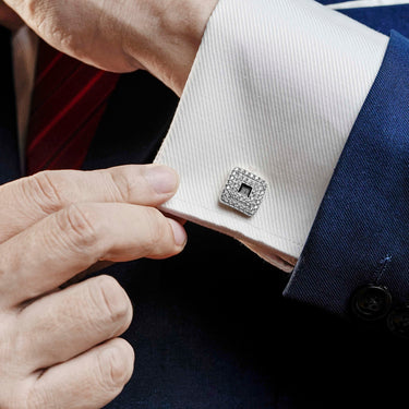 Square Gem Radiance Cufflinks