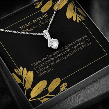 Personalized Gift For Mother In Law - Alluring Beauty Necklace - Thank You for Extending the Branches of Your Family Tree to Me