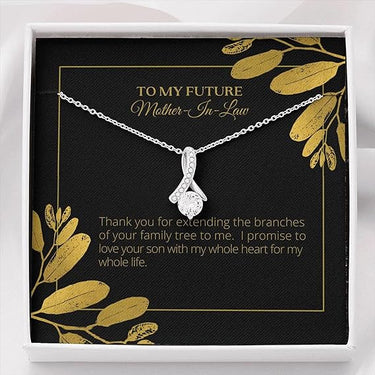 Personalized Gift For Mother In Law - Alluring Beauty Necklace - Thank You for Extending the Branches of Your Family Tree to Me