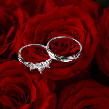 Personalized Gift For Girlfriend - Infinity Love Couple Rings - Happy Valentine's Day, Love You Forever and Always, Your Boyfriend