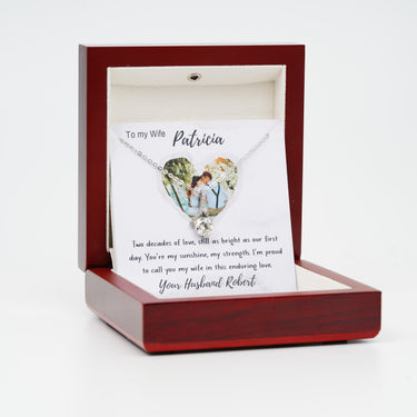 Personalized Gift from Husband to Wife - Alluring Beauty Necklace - 20th Wedding Anniversary Gift