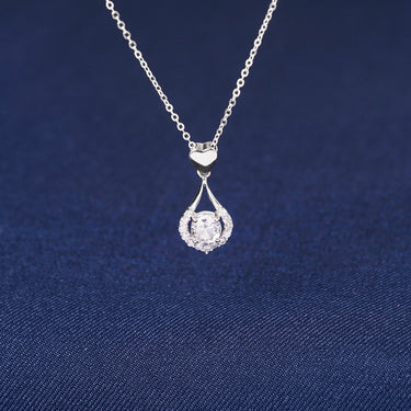 Personalized Gifts for Wife - Glitter Dewdrop Necklace - Happy Valentine's Day, You are my today and all of my tomorrows.