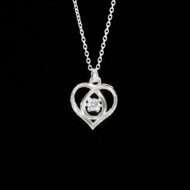 The Perfect Heart Symbol Necklace Moissanite