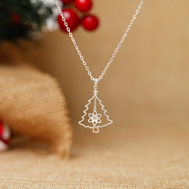 Cosmic Christmas Tree Necklace