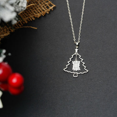 Electromagnetic Christmas Tree Necklace