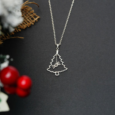 DNA Christmas Tree Necklace