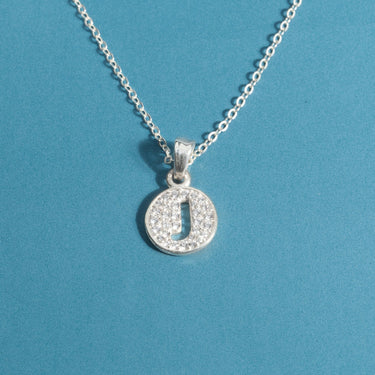 Initial Letter Charm Necklace