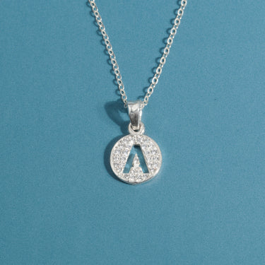 Initial Letter Charm Necklace