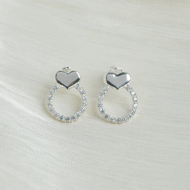 Pure heart earrings