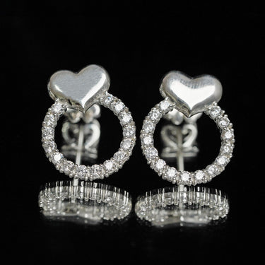 Pure heart earrings