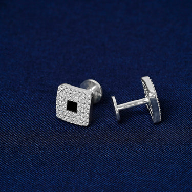 Personalized Gift from Girlfriend to Boyfriend - Square Gem Radiance Cufflinks - Love You Now And Forever