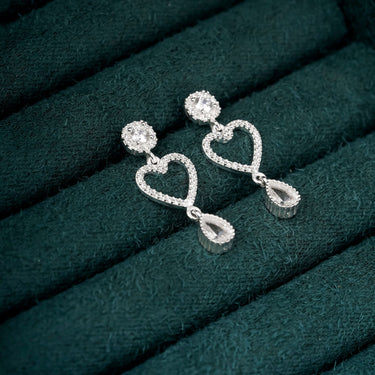 Heart Drop Earrings